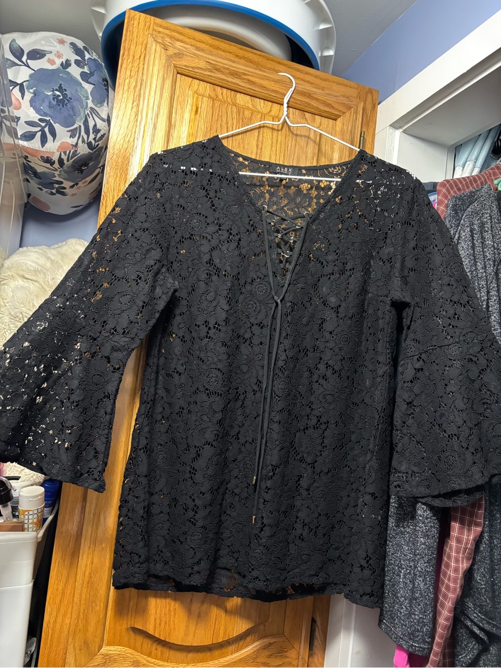 Alex Marie Black Lace Top